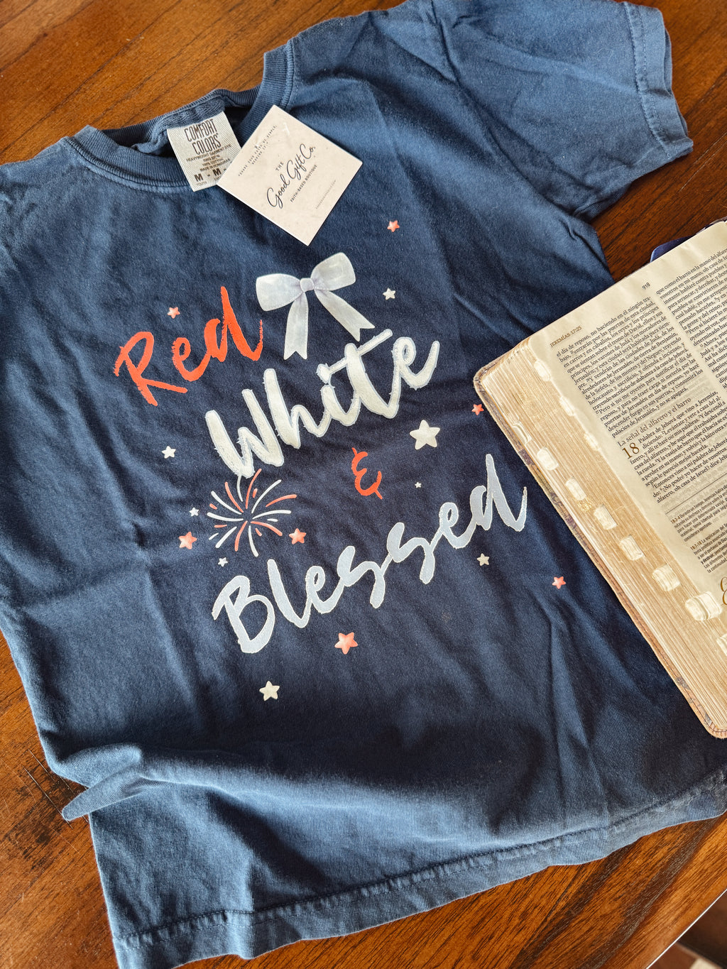 Red, White & Blessed Youth Tee
