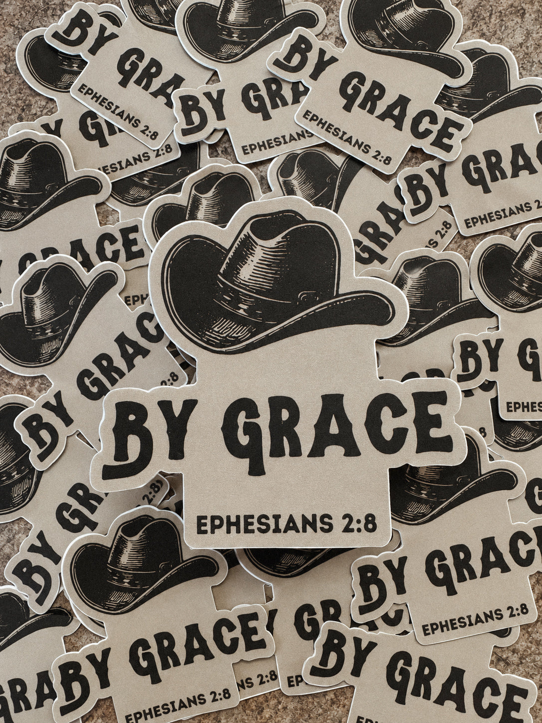 By Grace Eph 2:8 Sticker